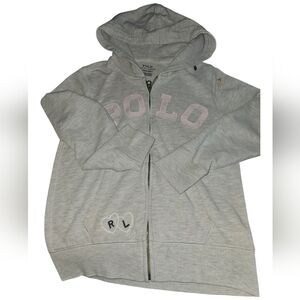 Kids Girls | Full Zip Up | Polo Hoodie | Size: M 8-10